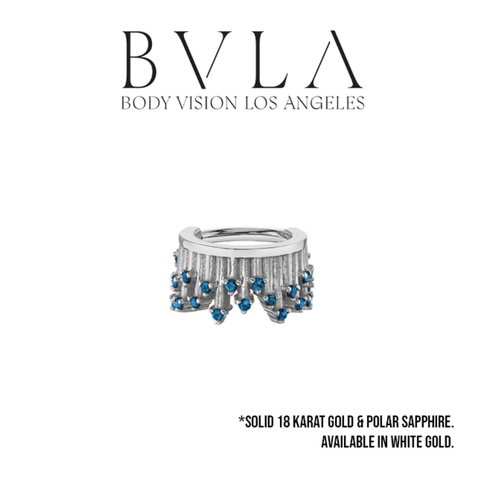 BVLA BVLA 16g "Take a Bow" clicker with 23x 1.0mm Polar Sapphire
