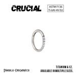 Crucial by Diablo Organics Crucial by Diablo Organics 18g Titanium Clicker with CZ.