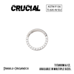 Crucial by Diablo Organics Crucial by Diablo Organics 16g Titanium Clicker with CZ