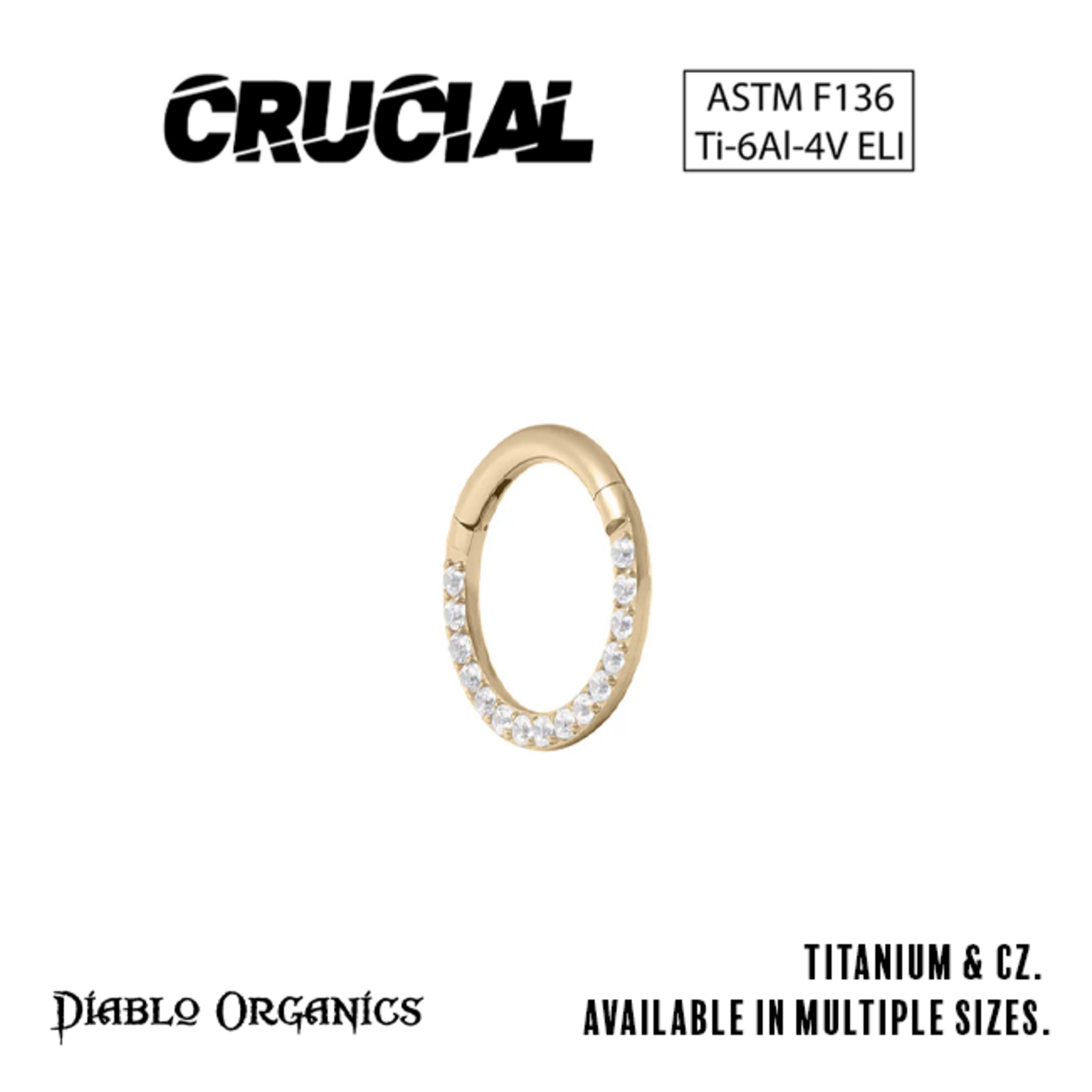 Crucial by Diablo Organics Crucial by Diablo Organics 16g titanium clicker with CZ