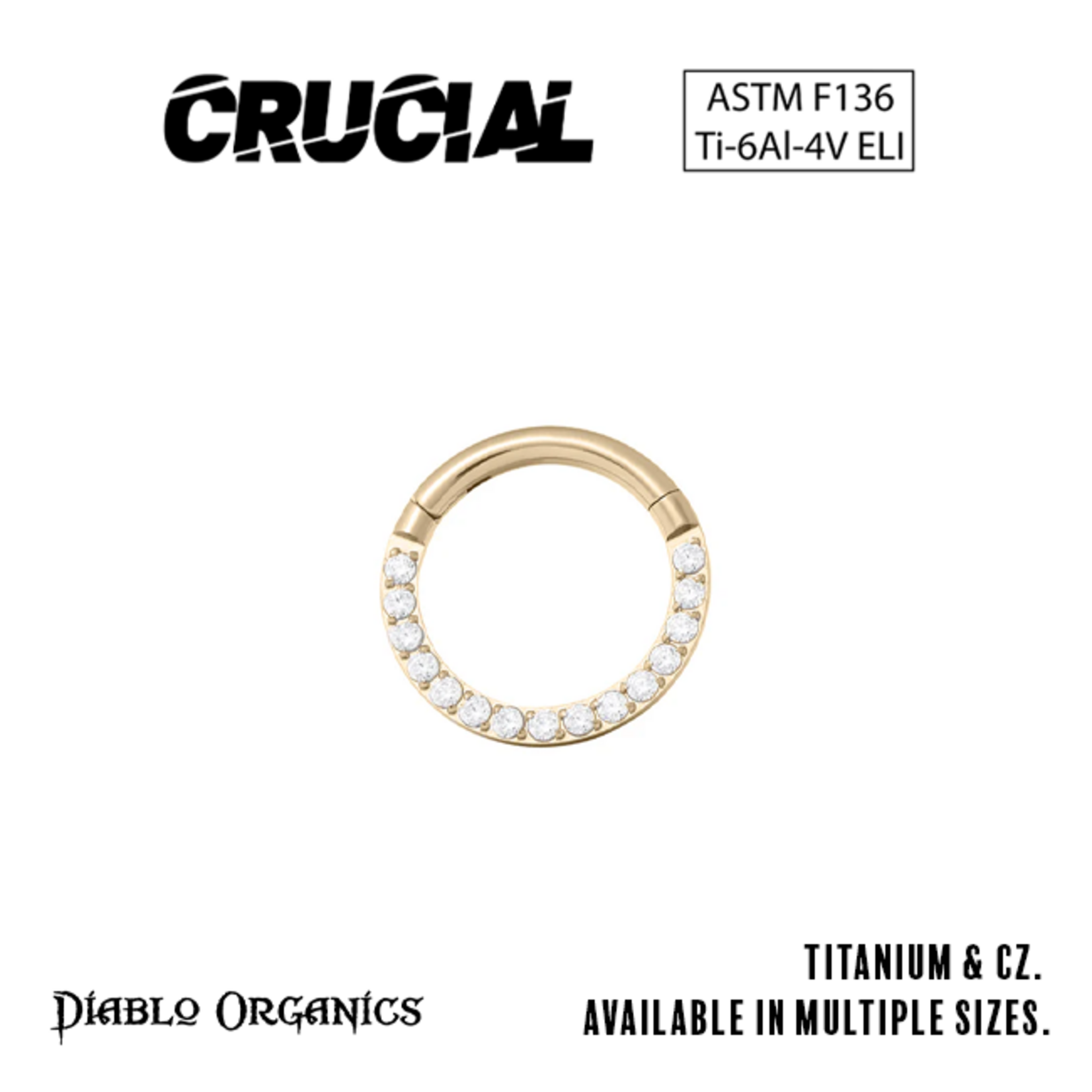 Crucial by Diablo Organics Crucial by Diablo Organics 16g titanium clicker with CZ