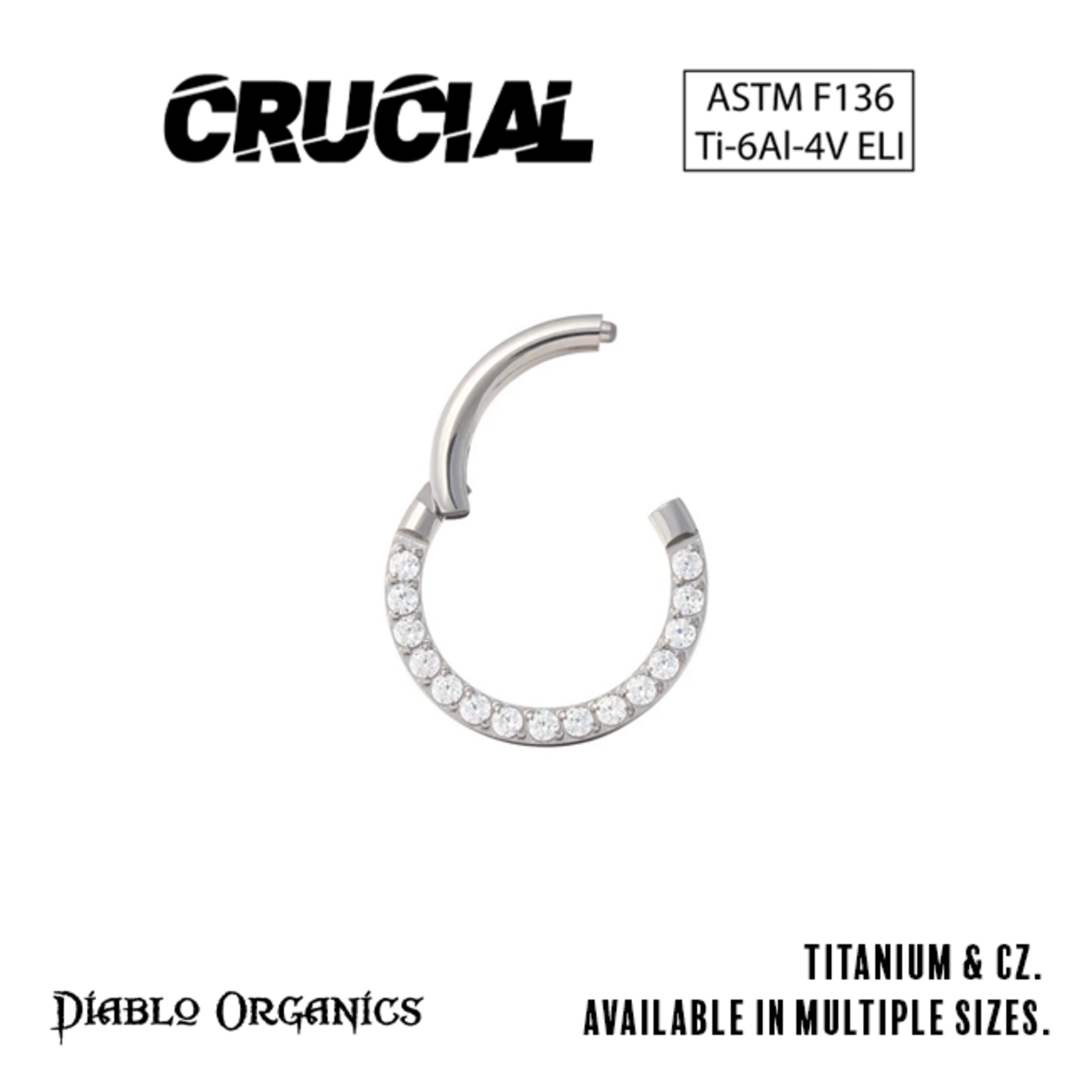 Crucial by Diablo Organics Crucial by Diablo Organics 16g titanium clicker with CZ