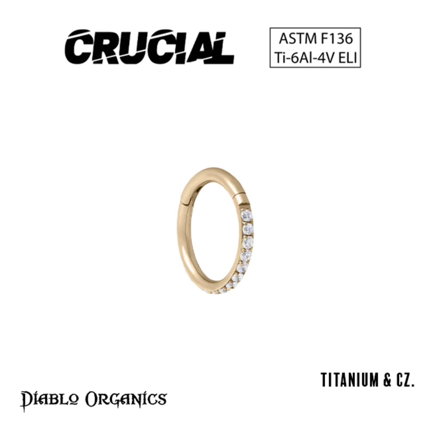 Crucial by Diablo Organics Crucial by Diablo Organics 16g titanium clicker with CZ