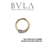 BVLA BVLA 16g "Prysm" Seam Ring with VS1 Diamonds