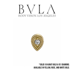 BVLA BVLA "Double Pear Harlequin" Press-Fit End with VS1 Diamond