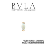 BVLA BVLA "V-Prong Marquise" Press-Fit End with AAA White Opal