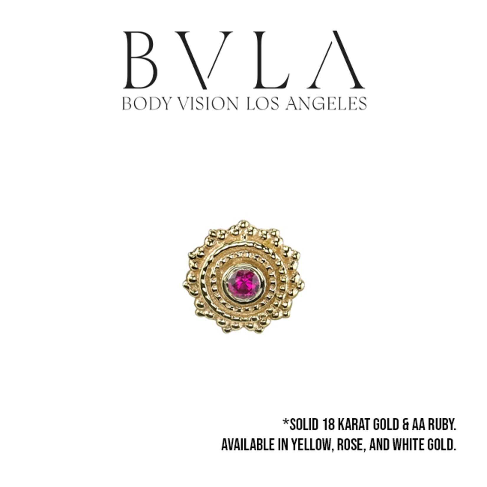 BVLA BVLA "Afghan" press-fit end with AA Ruby 