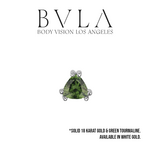 BVLA BVLA "Tanti" Press-Fit End with Green Tourmaline Trillion