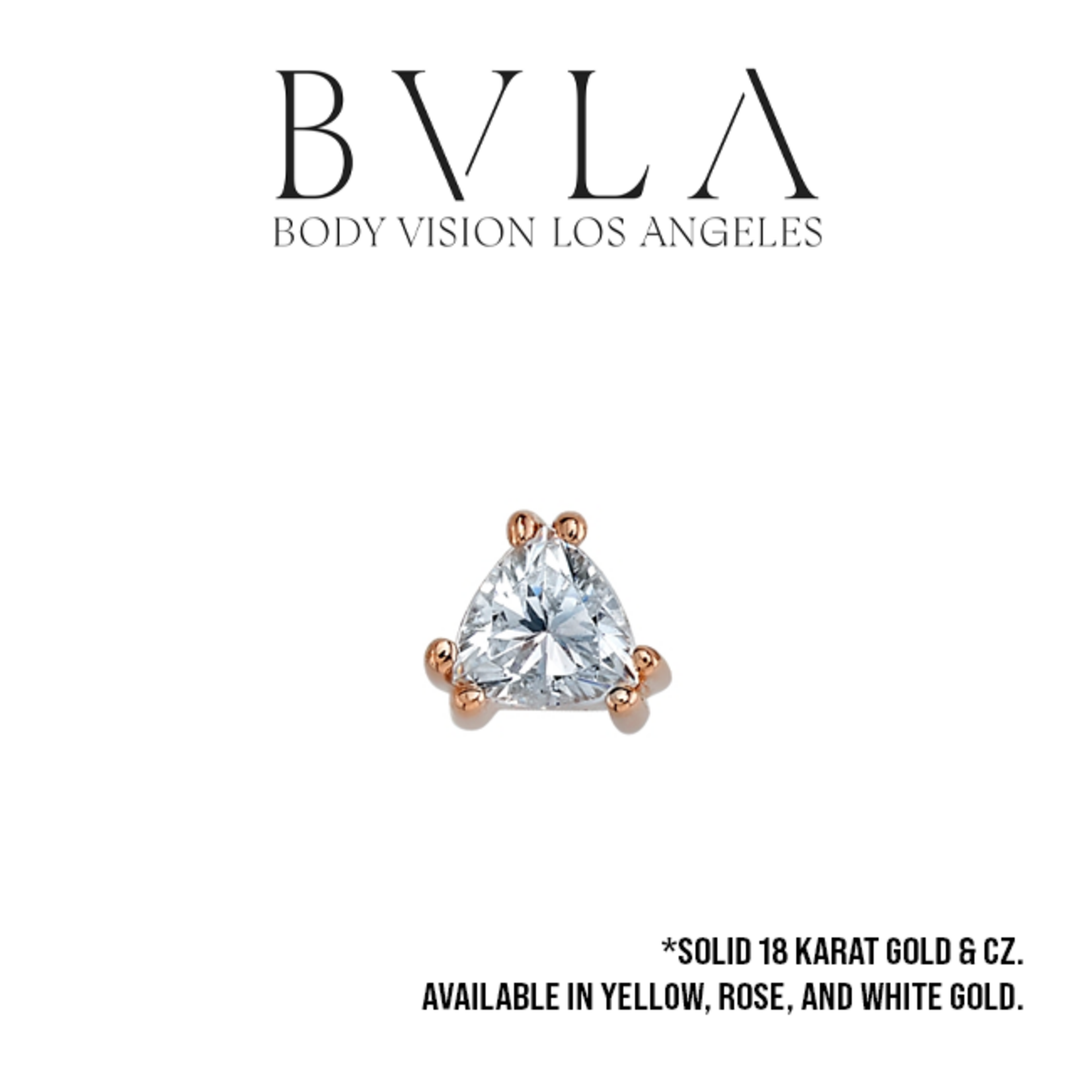 BVLA BVLA "Tanti" double-prong threaded end with CZ Trillion