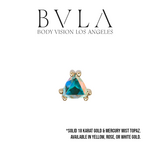 BVLA BVLA "Tanti" Press-Fit End with Mercury Mist Topaz Trillion