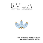 BVLA BVLA "Marquise Fan" Press-Fit End with Sandblasted A Aquamarine