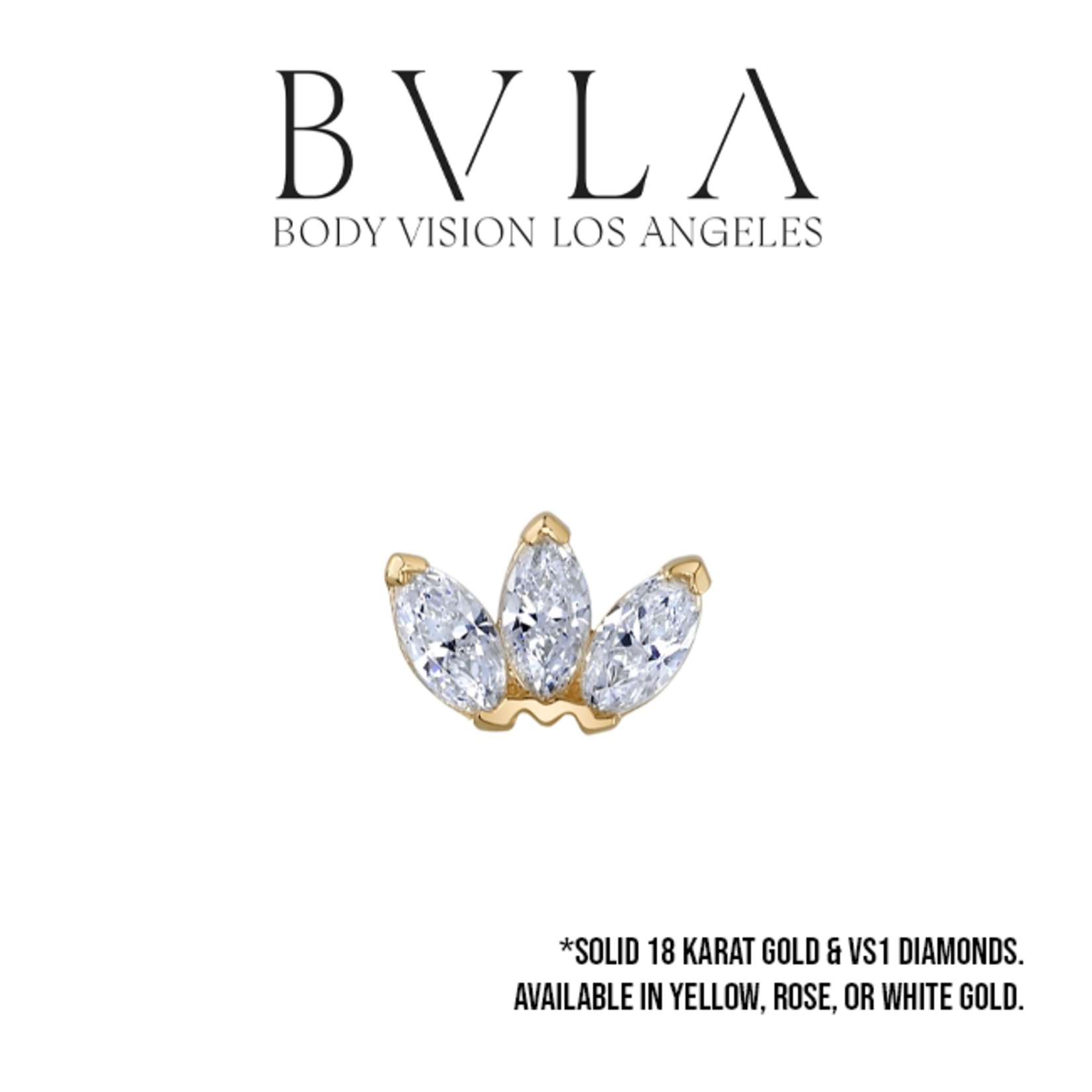 BVLA BVLA "Marquise Fan" press-fit end with VS1 Diamonds