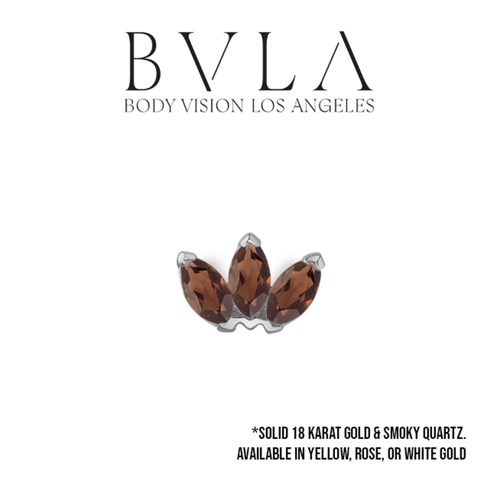 BVLA BVLA "Marquise Fan" press-fit end with Smoky Quartz