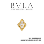 BVLA BVLA "4 Gem Harlequin" Press-Fit End with 4x CZ