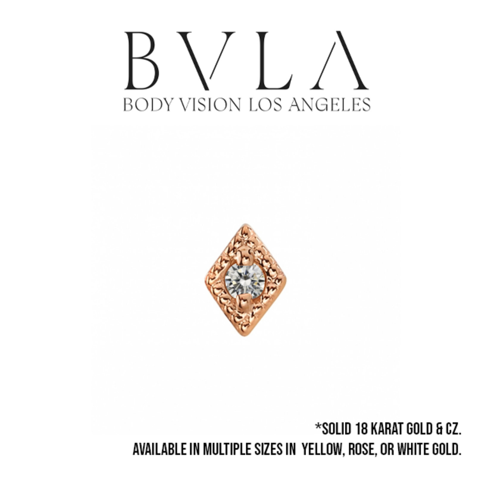BVLA BVLA "Harlequin" press fit end with CZ