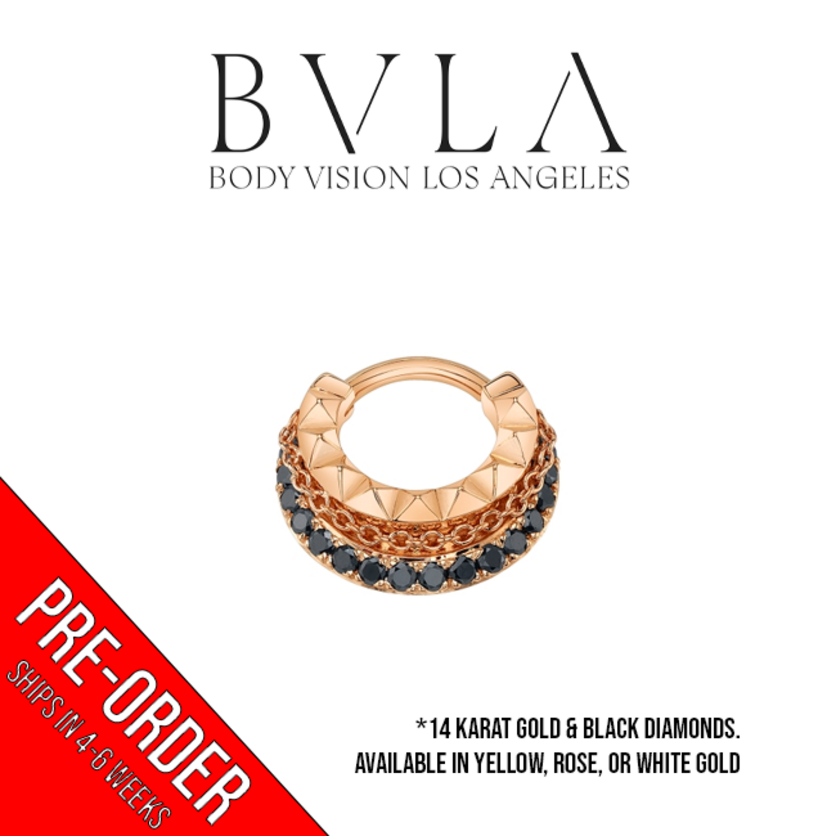 BVLA BVLA 16g "Break The Chain" clicker with 16x 1.5mm Black Diamonds
