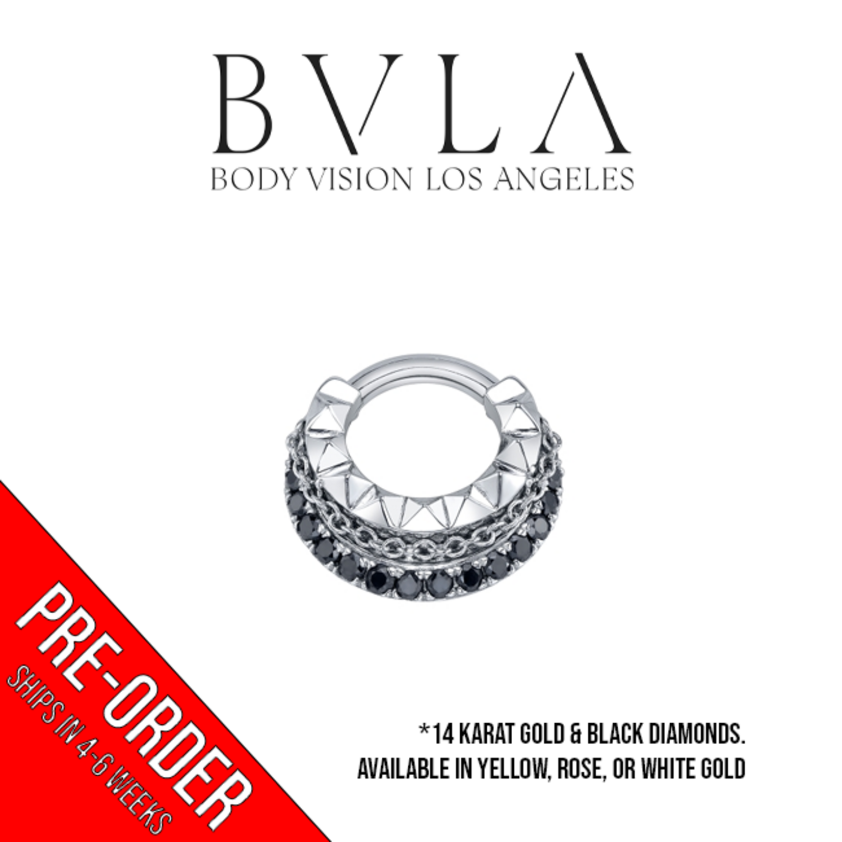 BVLA BVLA 16g "Break The Chain" clicker with 16x 1.5mm Black Diamonds