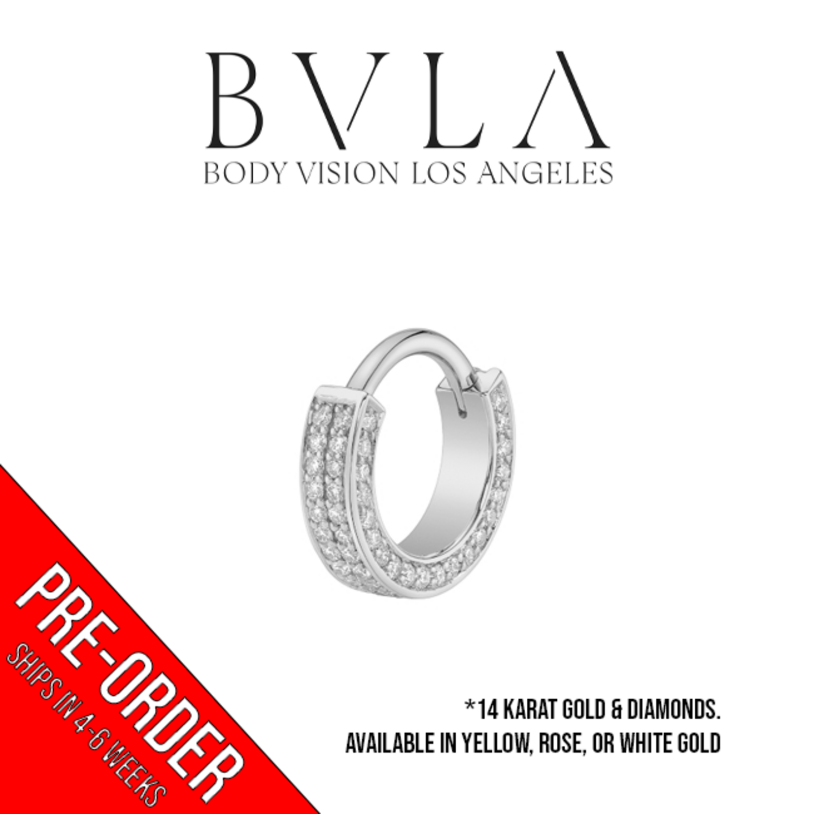 BVLA BVLA 16g "Mini Lysa" Clicker with 64x 1.0mm VS1 Diamonds