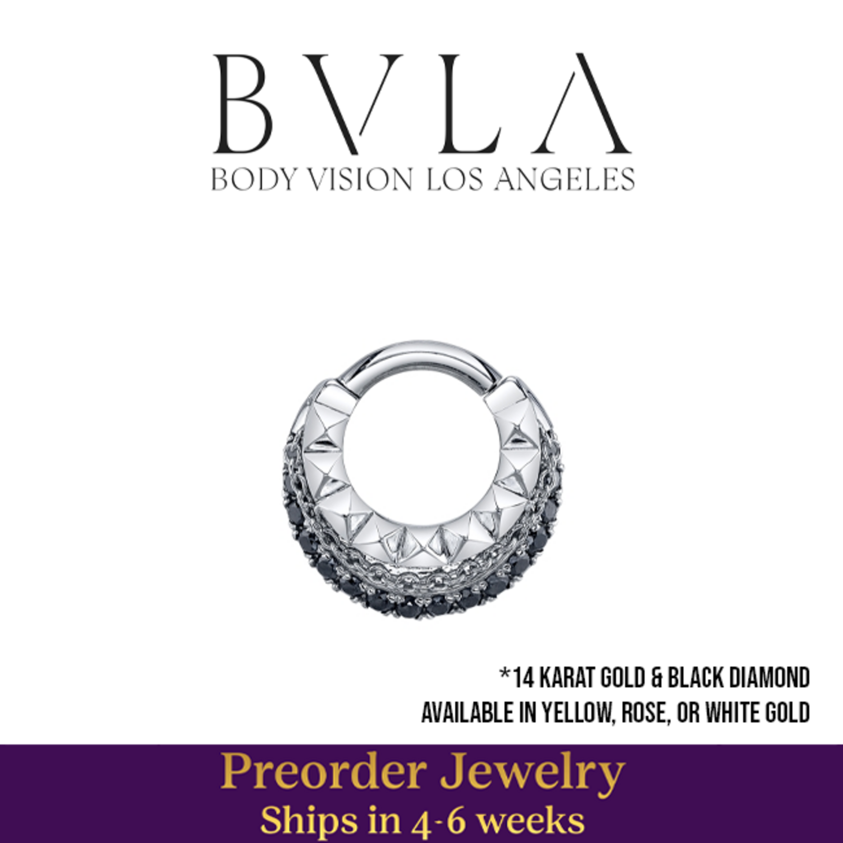 BVLA BVLA 16g "Break The Chain" clicker with 16x 1.5mm Black Diamonds