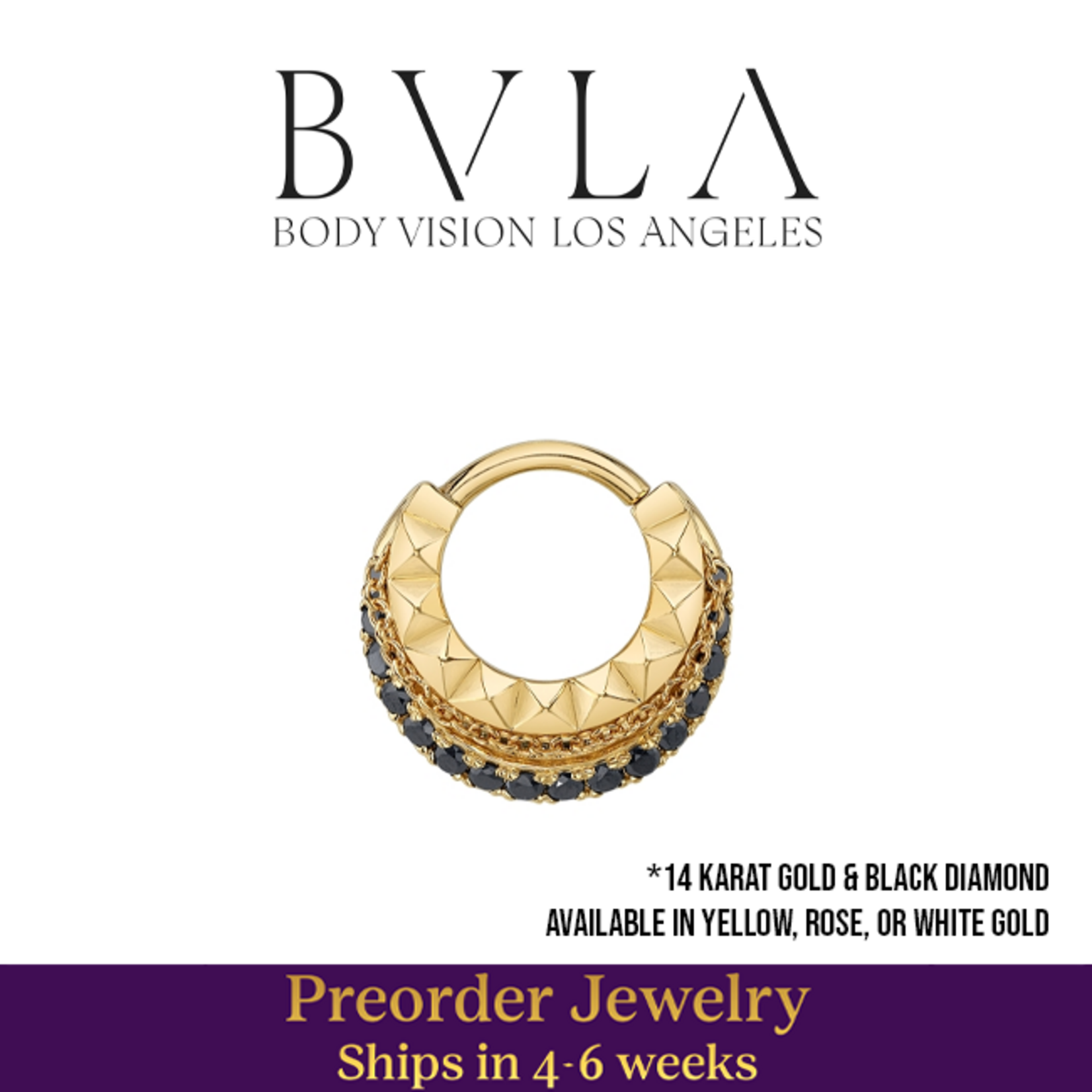 BVLA BVLA 16g "Break The Chain" clicker with 16x 1.5mm Black Diamonds