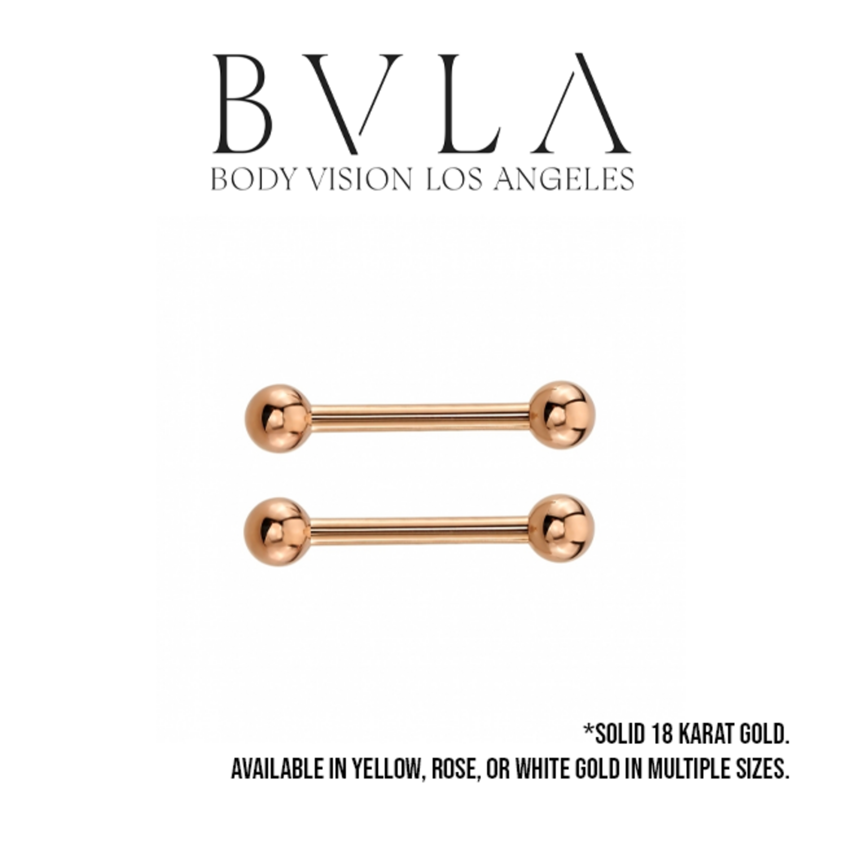 BVLA BVLA 14g Straight Barbell