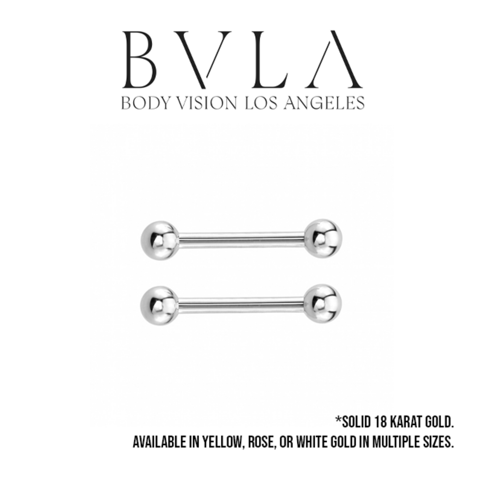 BVLA BVLA 14g Straight Barbell