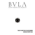 BVLA BVLA "Classic 4-Prong Setting" Press-Fit End with Black Diamond
