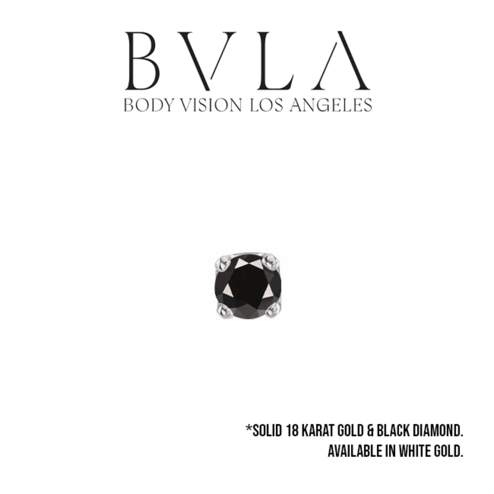 BVLA BVLA "Classic 4-Prong Setting" press-fit end with Black Diamond