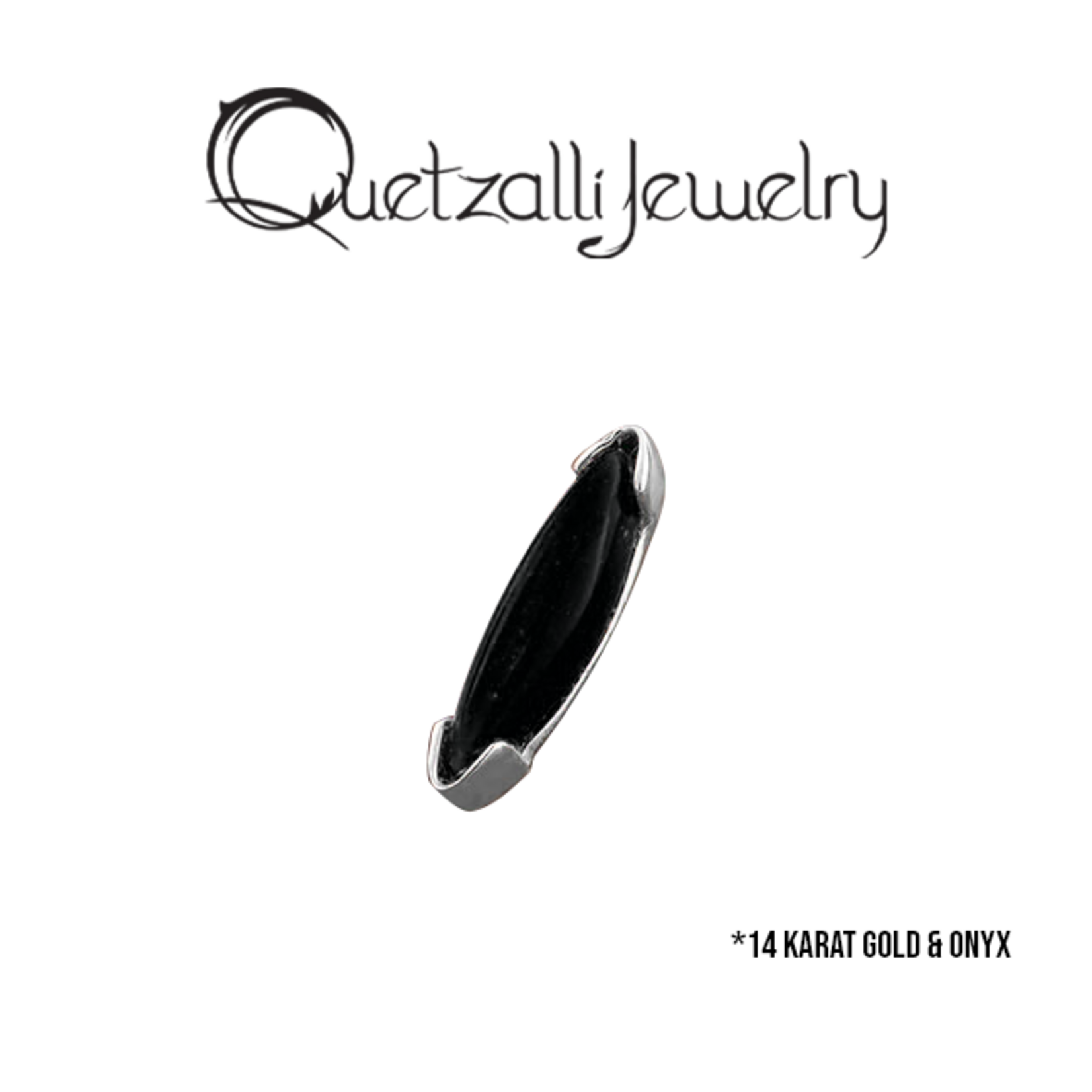 Quetzalli jewelry Quetzalli 16g "Seed" threaded end