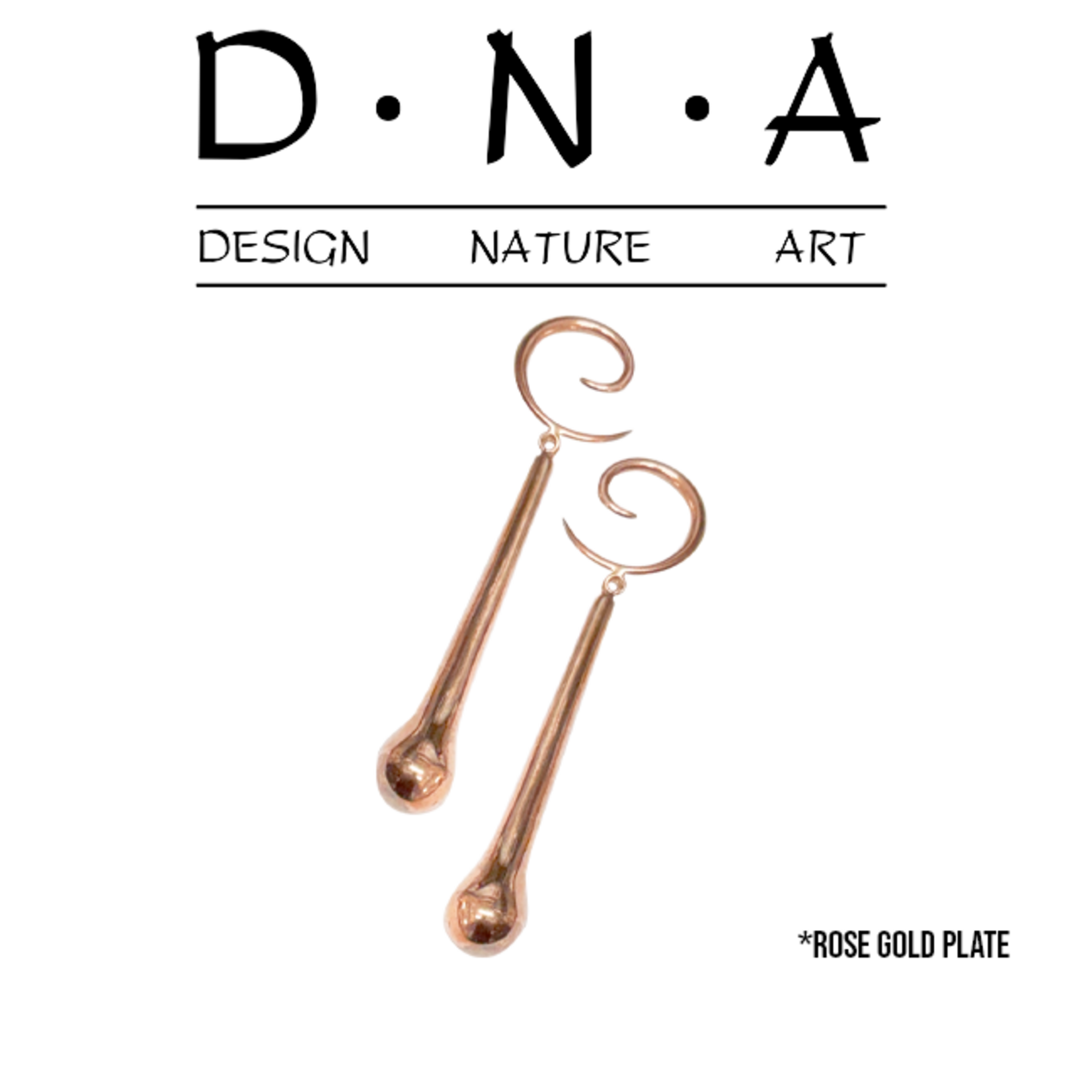 D.N.A Rose Gold Plate Drops