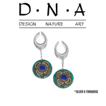 D.N.A Turquoise Flower on Silver Spreader