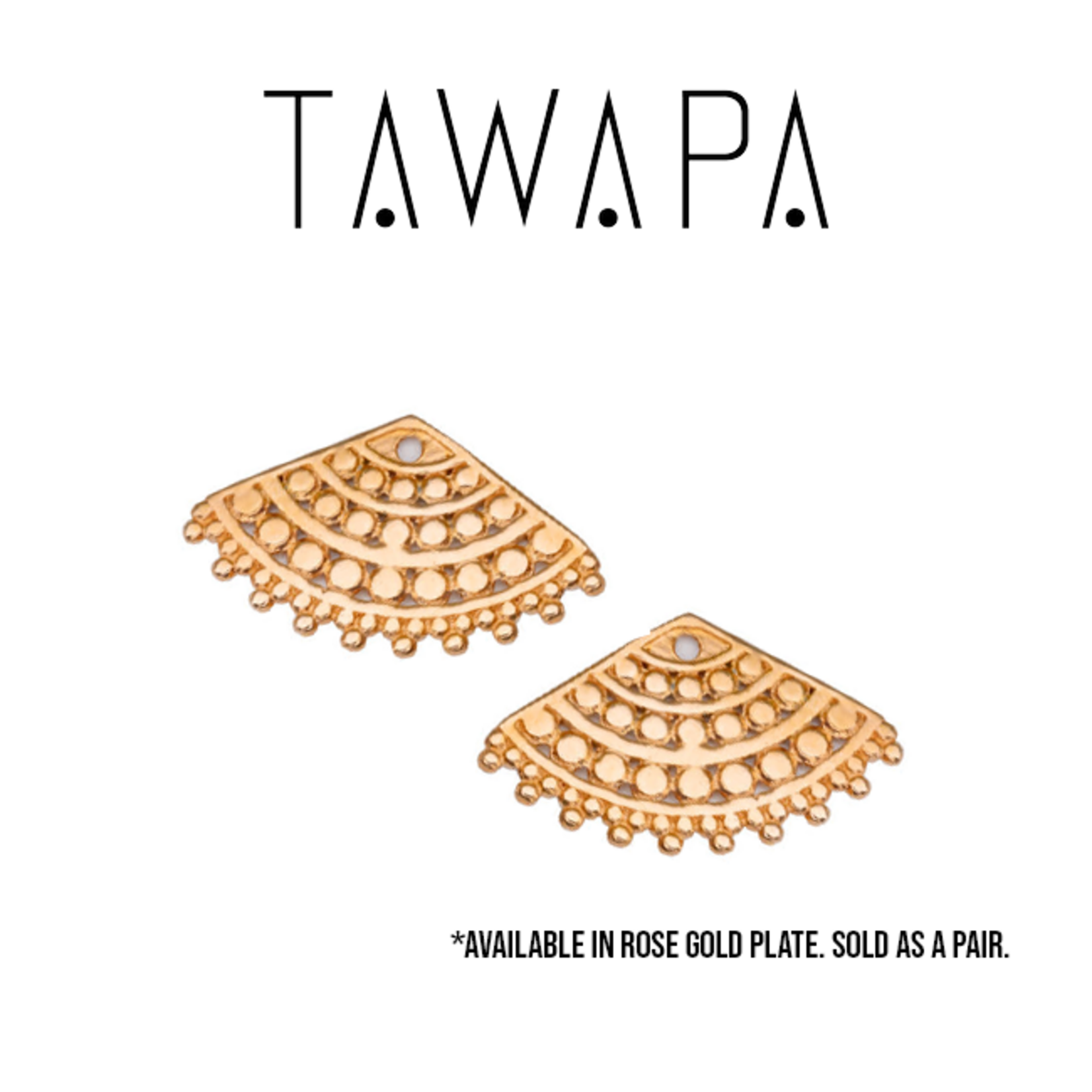Tawapa Tawapa "Afghan" Charm - sold as a pair