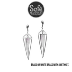 Safe Product Brass Hanging Design with Amethyst