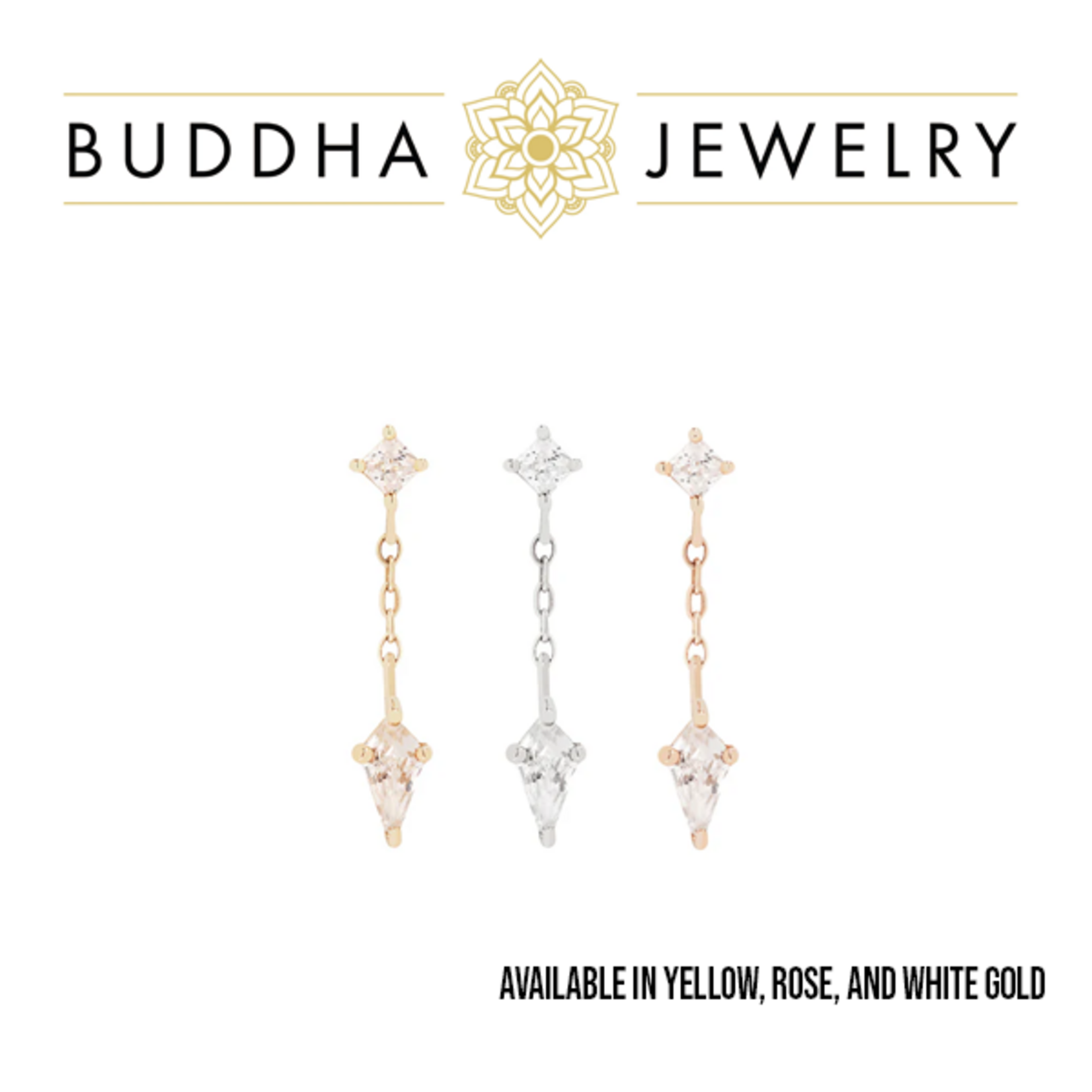 Buddha Jewelry Organics Buddha Jewelry Organics "Alum" press-fit end with CZ