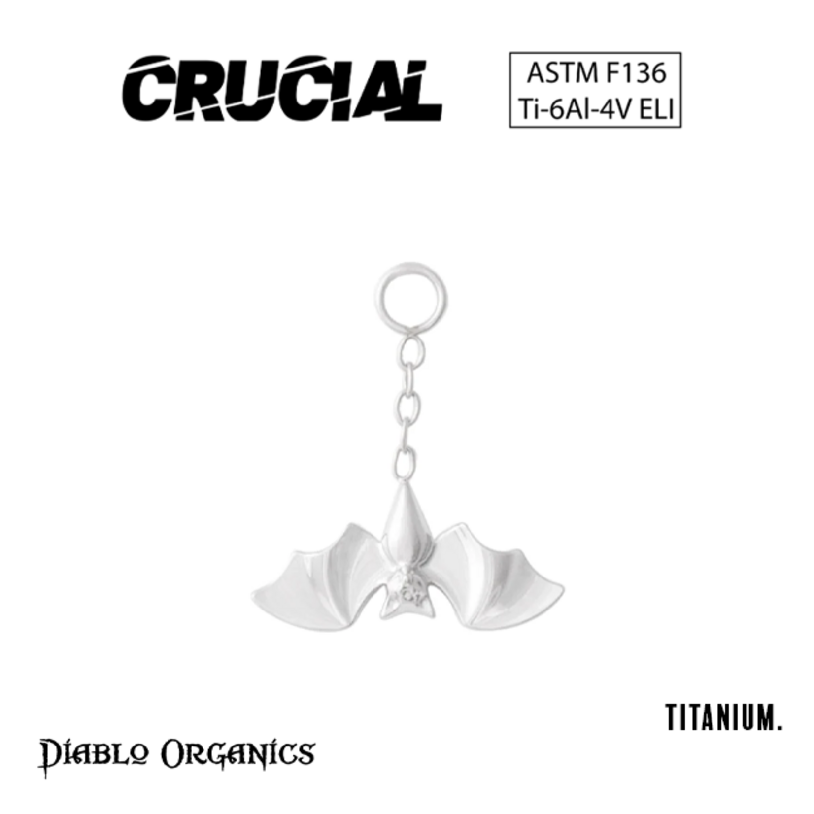 Crucial by Diablo Organics Crucial by Diablo Organics Titanium Charm