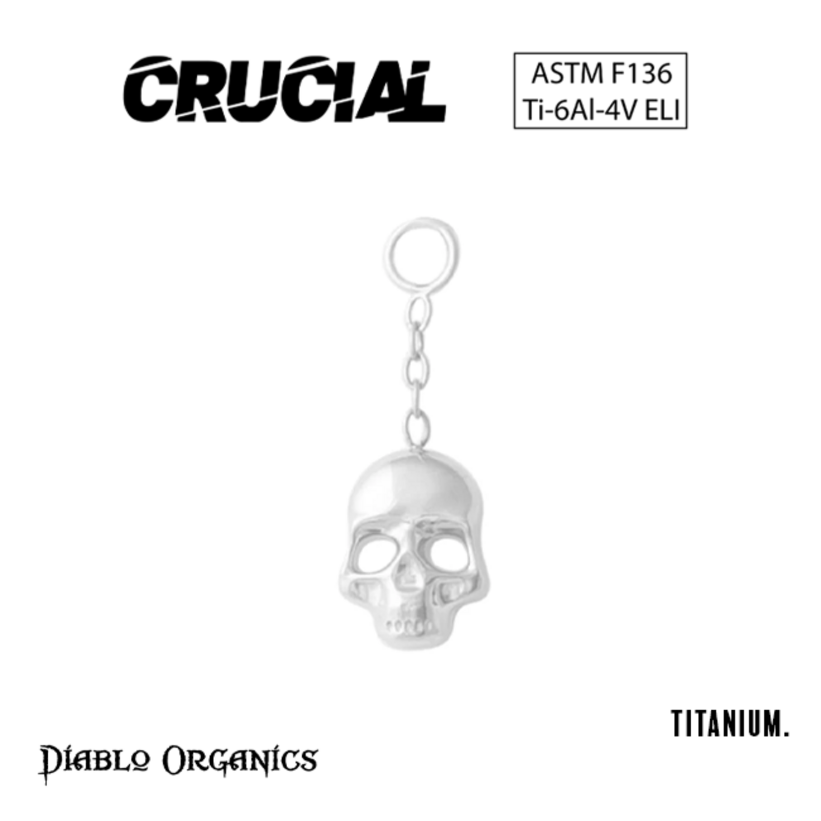 Crucial by Diablo Organics Crucial by Diablo Organics Titanium Charm