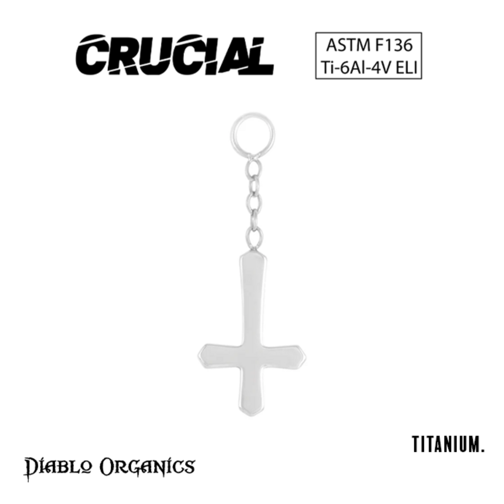 Crucial by Diablo Organics Crucial by Diablo Organics Titanium Charm