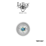 LeRoi LeRoi 5.0mm "Double Millgrain Round Prong" Press-Fit End