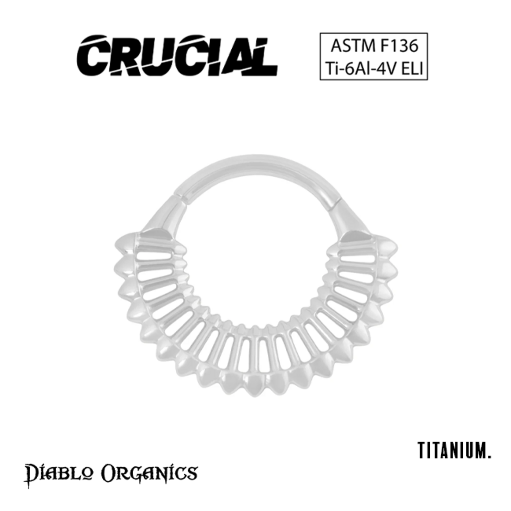 Crucial by Diablo Organics Crucial by Diablo Organics 16g Titanium "Hammer" clicker