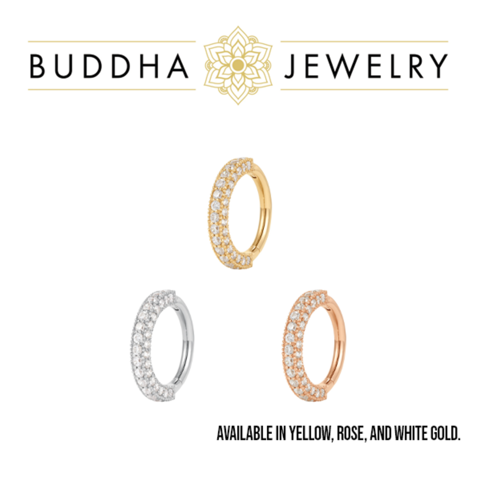 Buddha Jewelry Organics Buddha Jewelry Organics 16g "Showcase" clicker with CZ