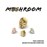 Mushroom Body Jewelry Mushroom 6.5x5 "Horror Hockey Mask"