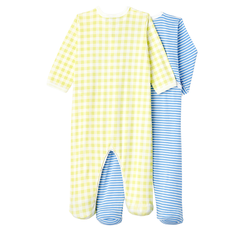 Petit Bateau Lot de 2 pyjamas - bleu-jaune -