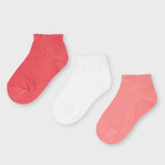 Mayoral Chaussettes (lot 3 paires) - Coral
