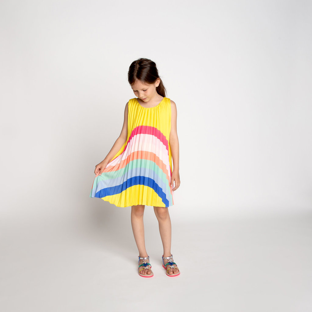 Robe Graphic Arc En Ciel Jaune Charles Et Sofia Boutique Pour Enfants