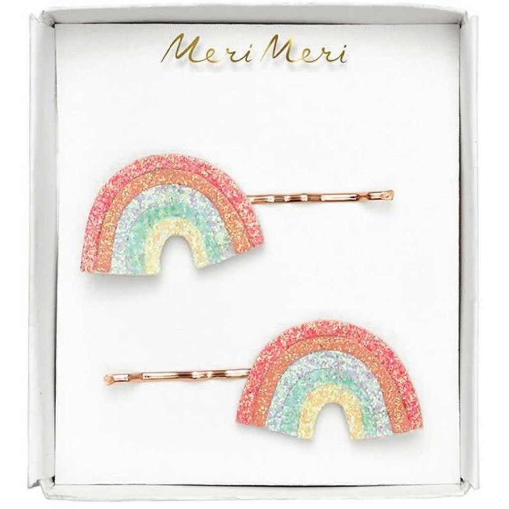 Meri Meri Glitter rainbow - hair clips -