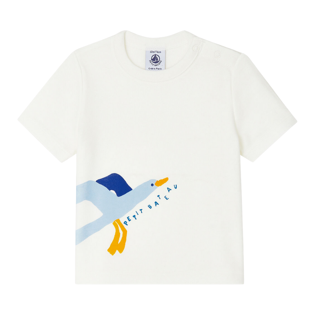 Tshirt Bebe Garcon Blanc Charles Et Sofia Boutique Pour Enfants