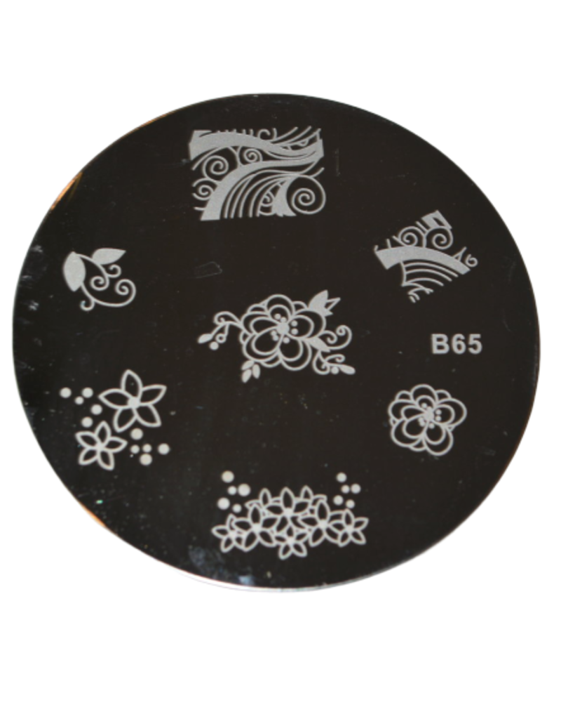 Plaque d'image ronde pour stamping - No. B-65