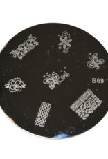 Plaque d'image ronde pour stamping - No. B-69