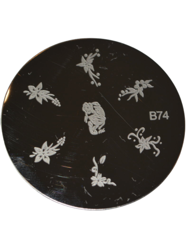 Plaque d'image ronde pour stamping - No. B-74