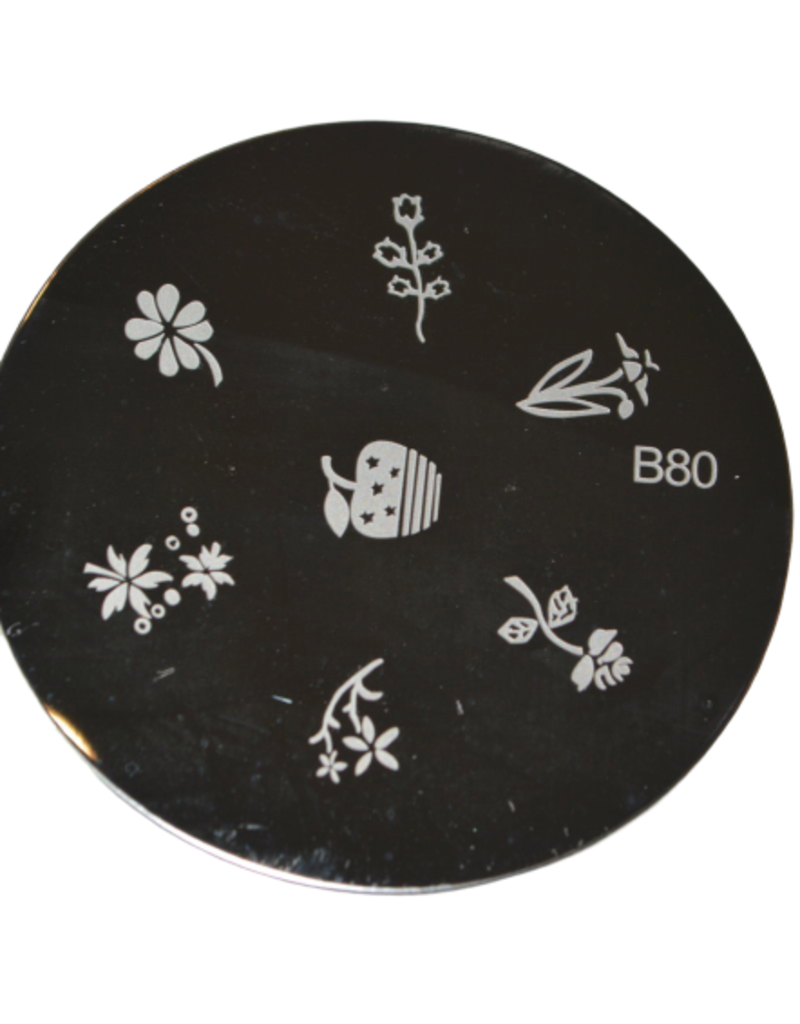 Plaque d'image ronde pour stamping - No. B-80